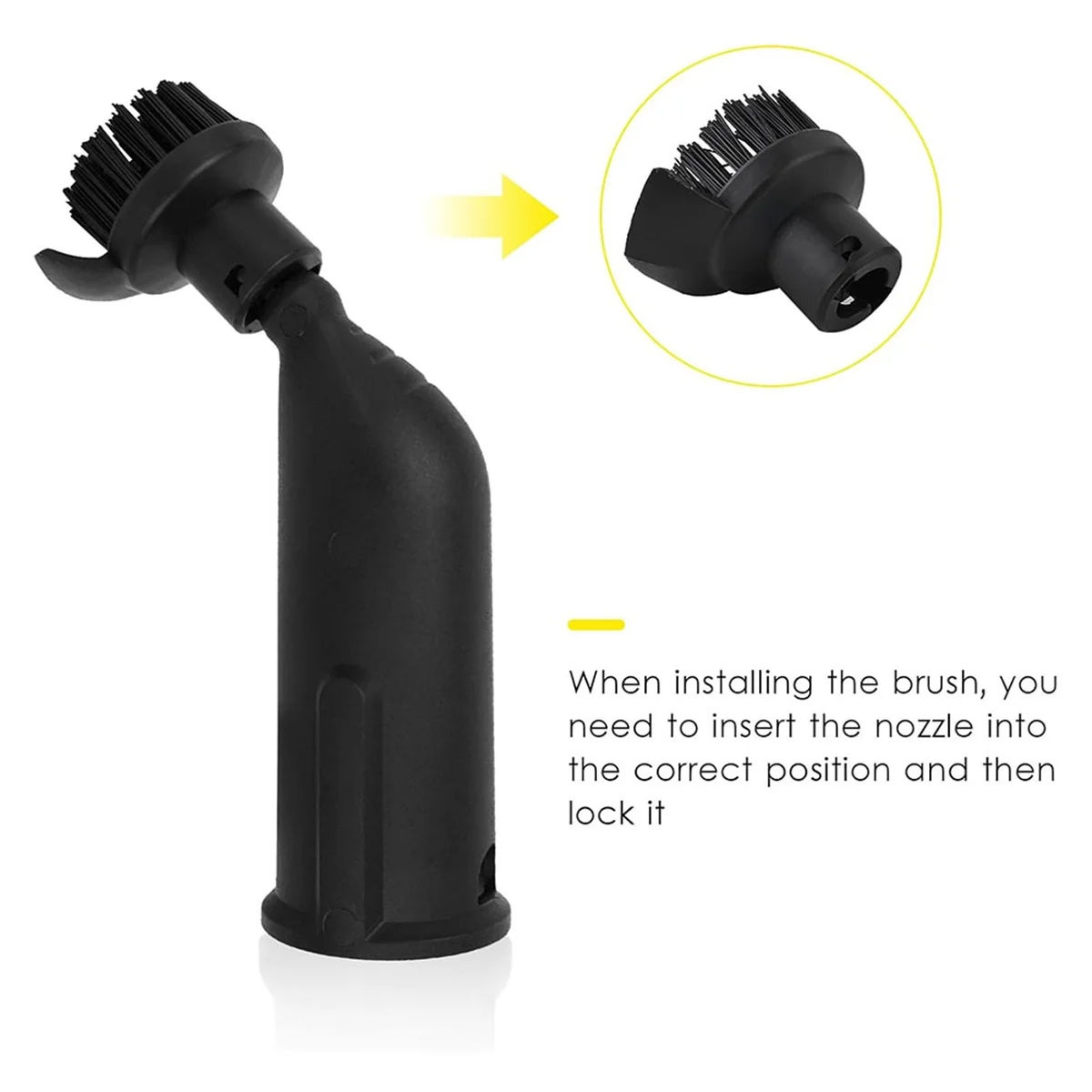 Replacement Cleaning Round Brush Brush Head for Karcher Clean Machine SC1 SC2 SC3 SC4 SC5 Accessories