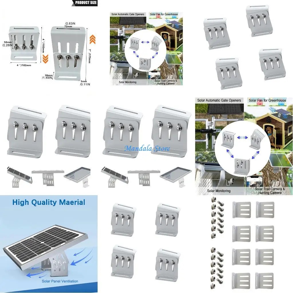 

U2JC Adjustable Tilts Solars Panel Mounting System Aluminum Alloys Durability