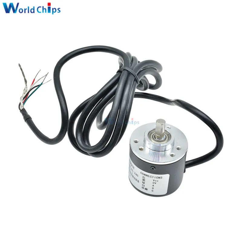 Encoder 600 P / R Photoelectric Incremental Rotary 5-24V AB Two Phases 6mm Shaft