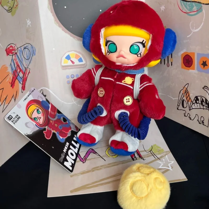 Genuine Pop Mart Molly Hello Moon 1/8 Articulated Doll Figure Fashion Gift Birthday Gifts For Girls Trendy Toys Ornaments Figure