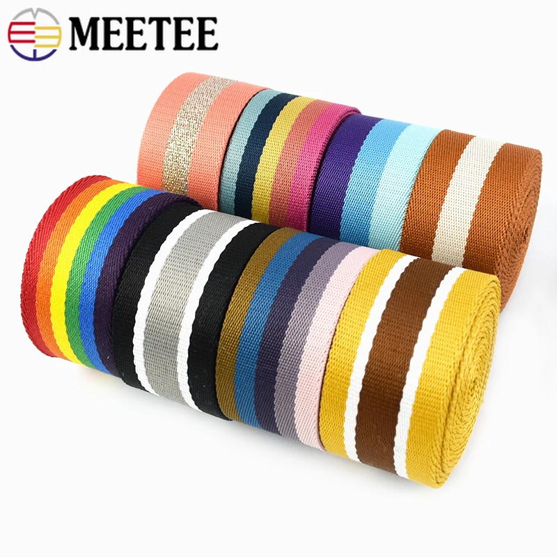 1-10Meters 38mm Polyester Jacquard Webbing for Bag Strap Ribbon Band DIY Garment Decor Bias Binding Tapes Sewing Accessories