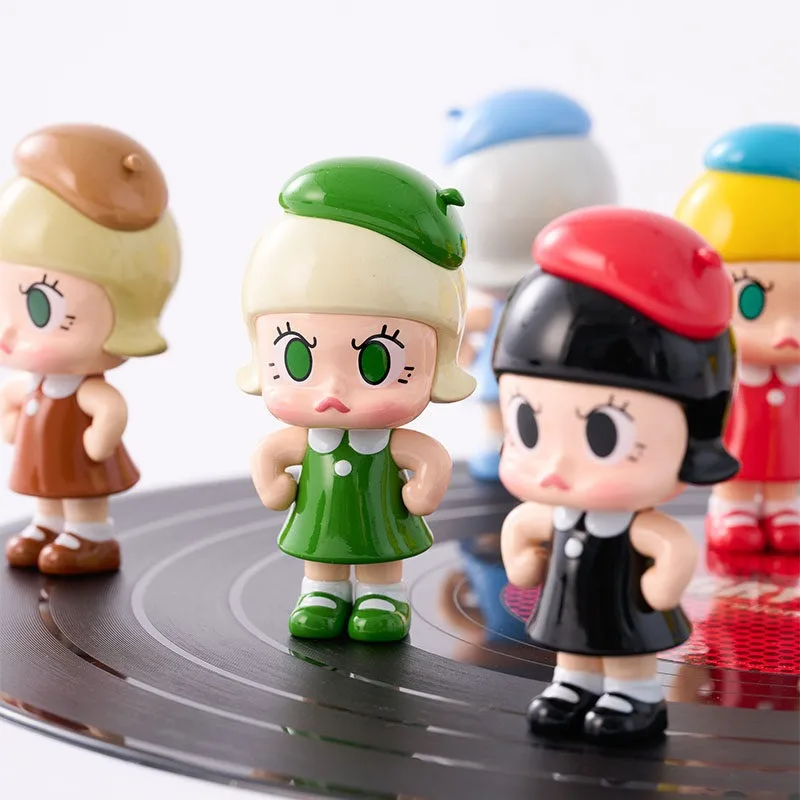 

POPMART Angry Molly 9-Body Black Adhesive Hanging Card Collection Set Trendy Handheld Accessories creative Holiday gift