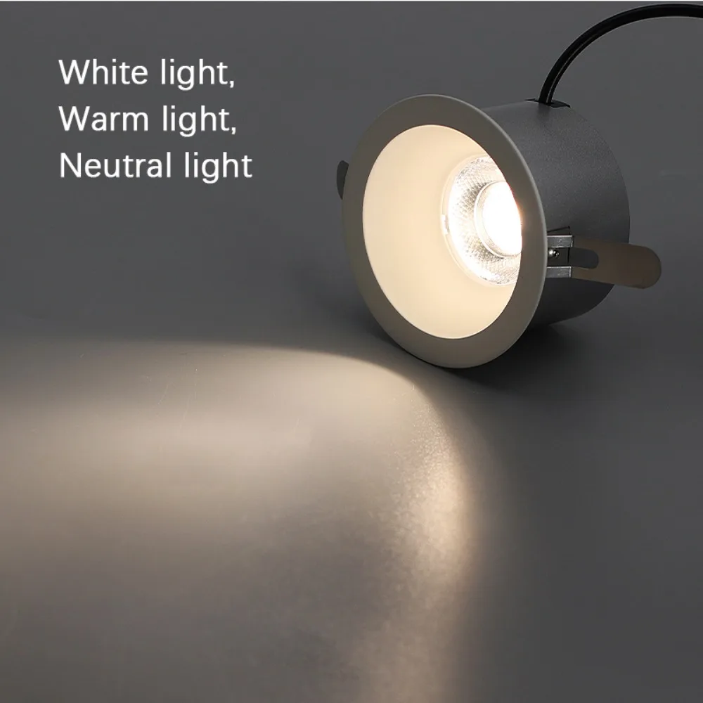 Embedded Light Cob Deep Anti-glare Downlight Intelligent Spot Light Living Room Lighting Ceiling Hole Light Ceiling  Light