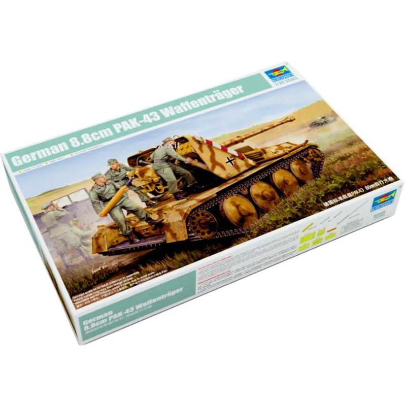 

Trumpeter 05550 1/35 Немецкий Ardelt 1 8,8 см Pak 43 Wa Gegenrager Самоходный пистолет Военная пластиковая сборка Модель Строительный комплект