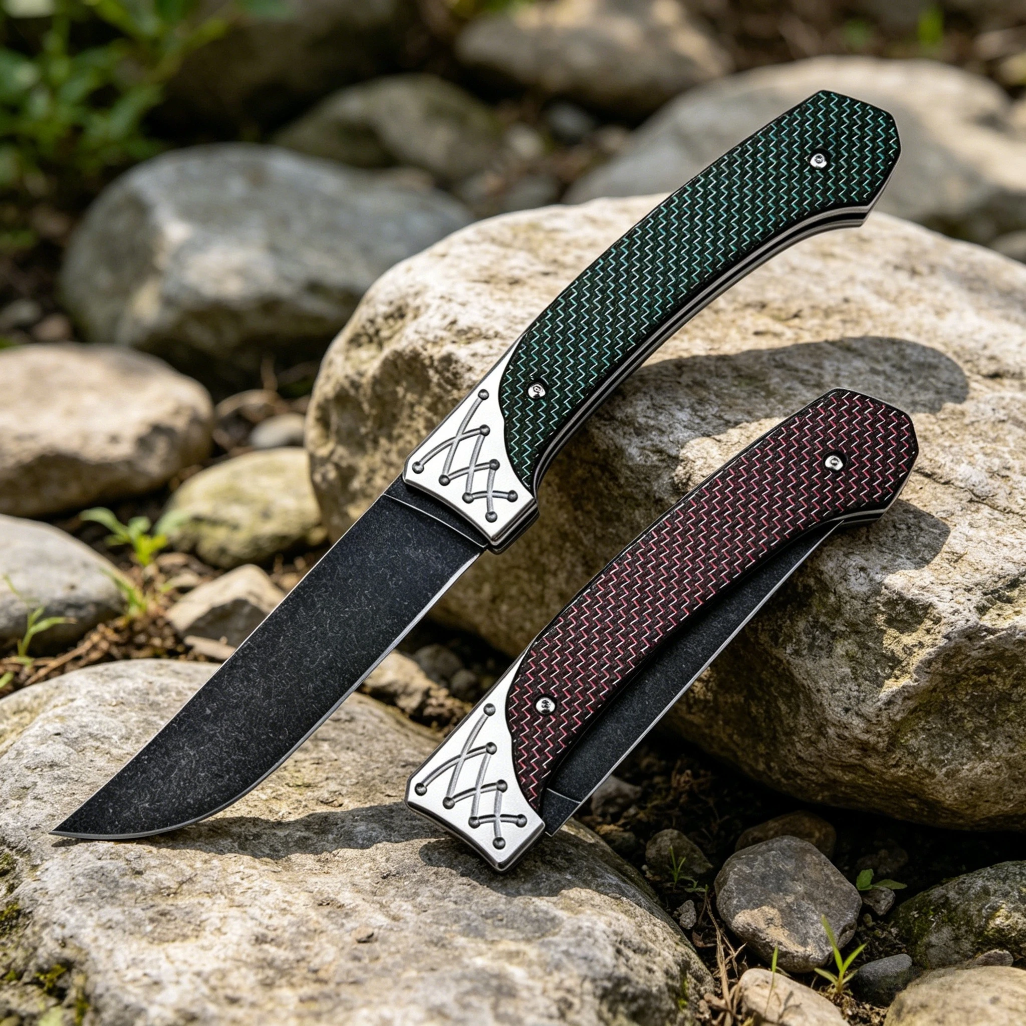 

Carbon Fiber Folding Pocket Knife with D2 Steel Compact Reliable, and Ready for Camp Chores Kindling Prep and Everyday Tasks