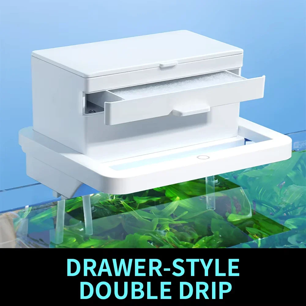 

Aquarium Circulating Pump Fish Tank External Box Fish Tank Filter Box 3-In-1 Water Purification Box Aquarium External Drip Box