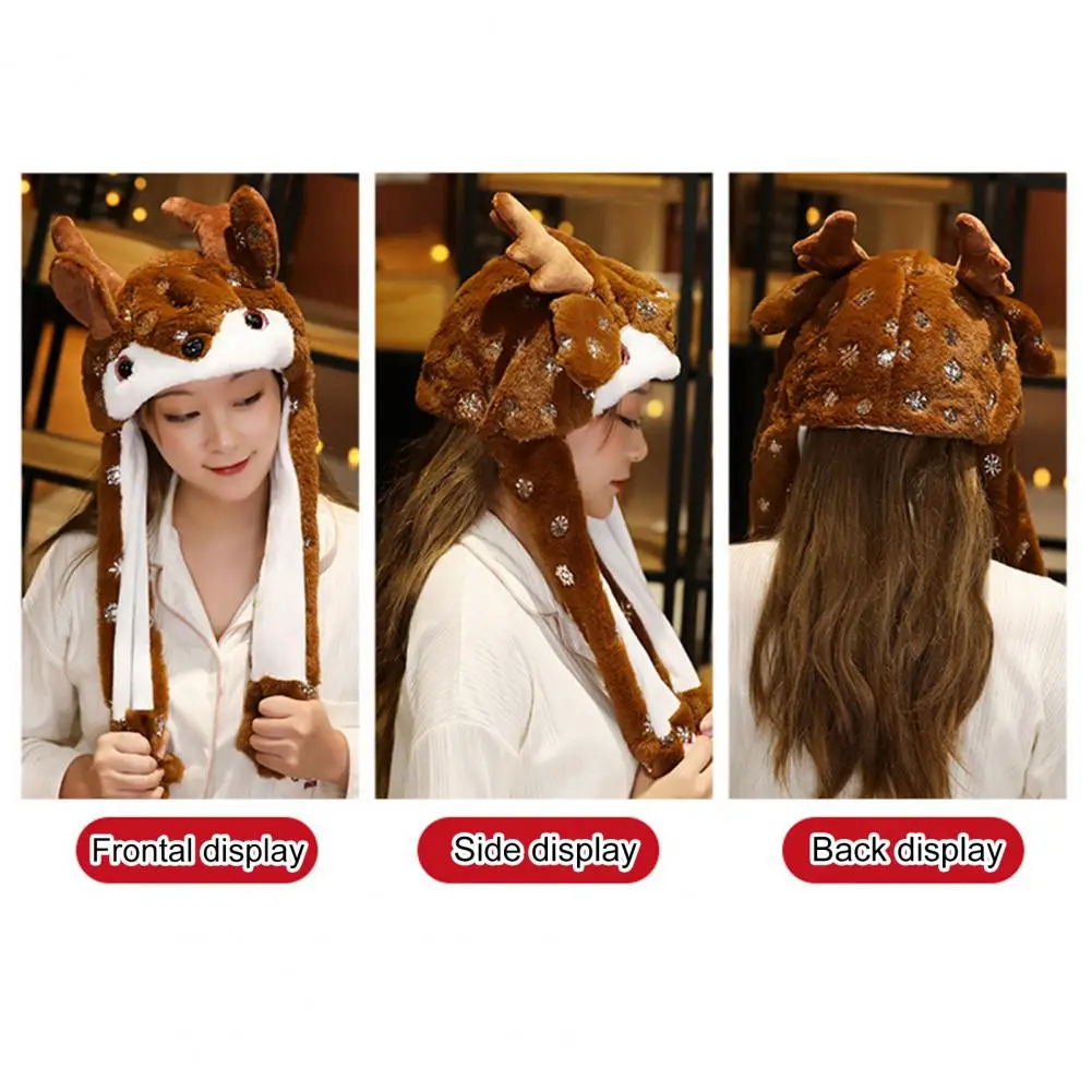 

Snowman Christmas Hat Christmas Hat Christmas Headgear Hat Cute Plush Snowman Santa Claus Elk Costume for Festive Selfies