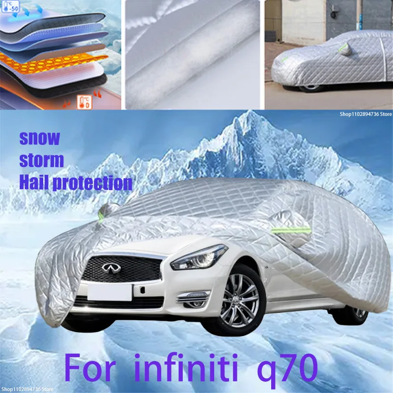 

For infiniti q70 Outdoor Cotton Thickened Awning For Car Anti Hail Protection Snow Covers Sunshade Waterproof Dustproof