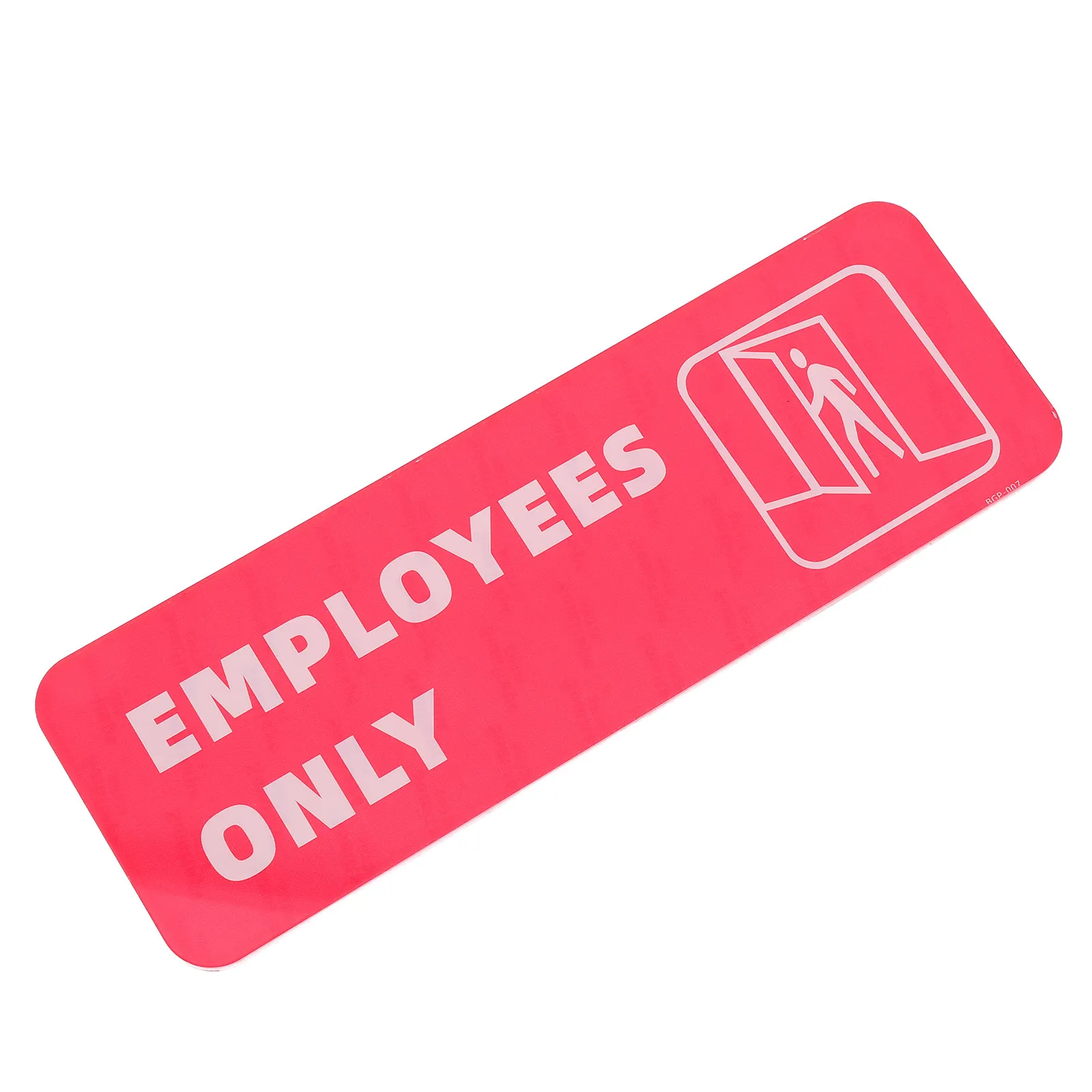 

Employees Only Door Sign Self Adhesive Acrylic No Entry Sticker for Office Retail Entrance Restricted Area