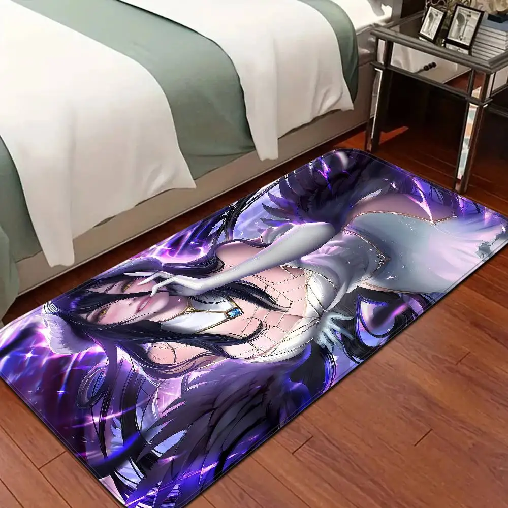 Gamer Albedo Anime Sexy Girls Floor Mat Retro Multiple Choice Living Room Kitchen Rug Non-Slip Modern Home Decor