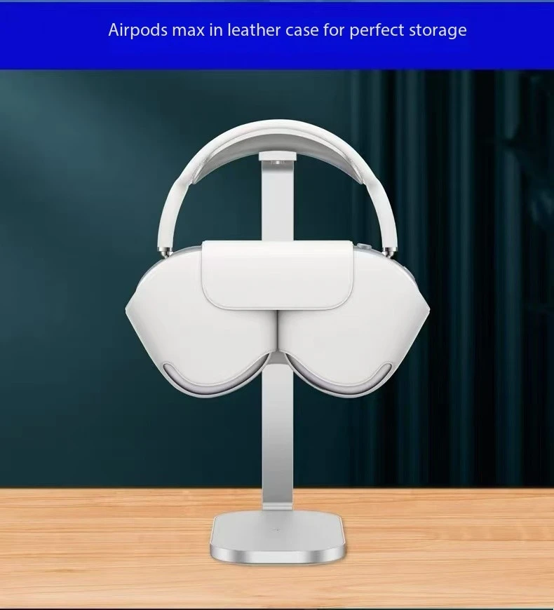ل Airpods ماكس سطح المكتب سماعة الألعاب 3 في 1 شحن لاسلكي سماعات دعامة حامل مع وسادة مضادة للانزلاق حامل سماعة الأذن