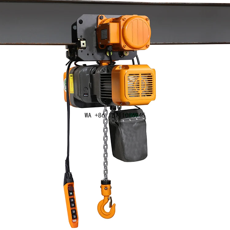 Running   1 Ton Mini Crane Electric Chain Hoist Lifting Equipment