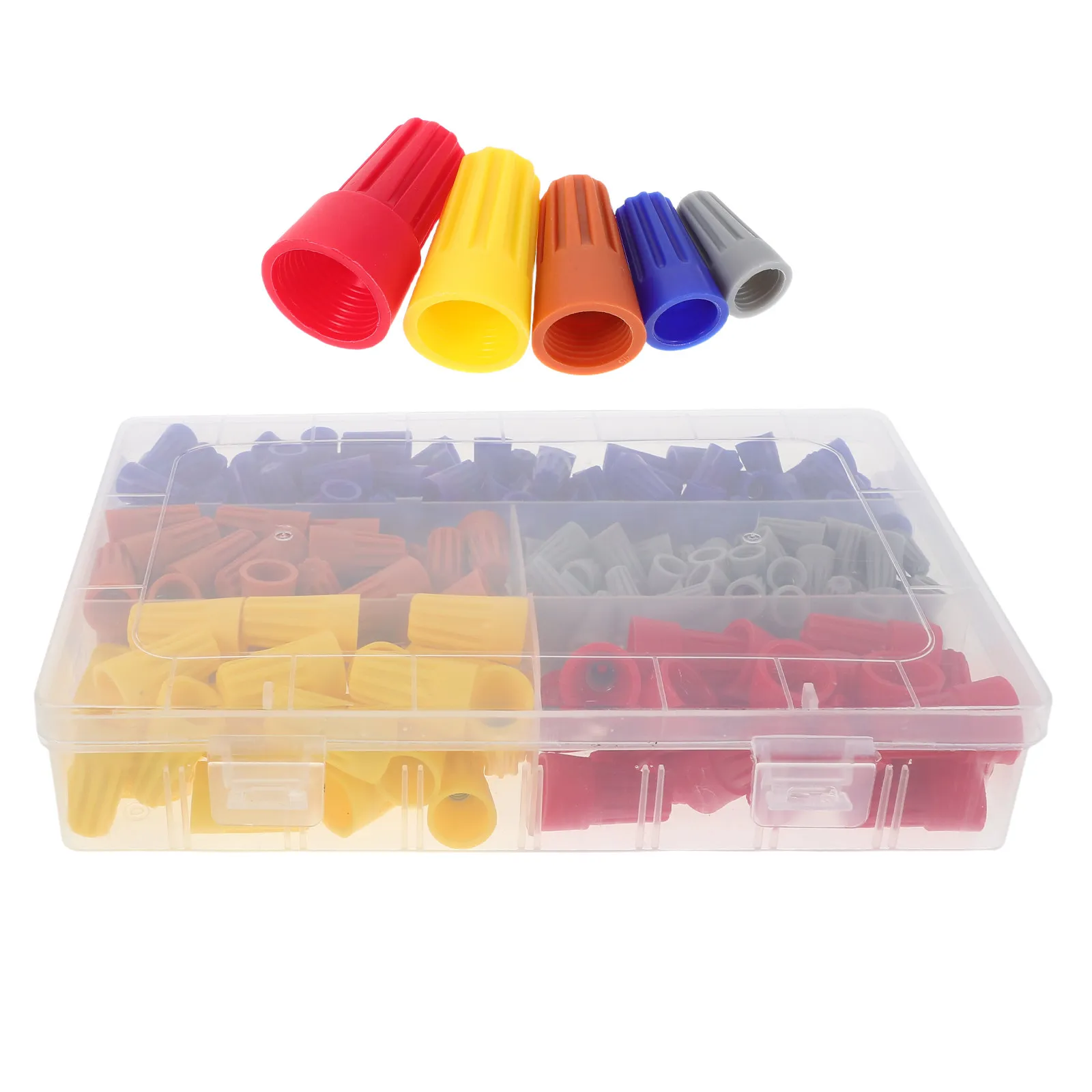 330Pcs Wire Connector Kit Color Coded Screw Type Spring Electrical Connectors for Home Wiring DIY Repairs Outdoor Use Quick