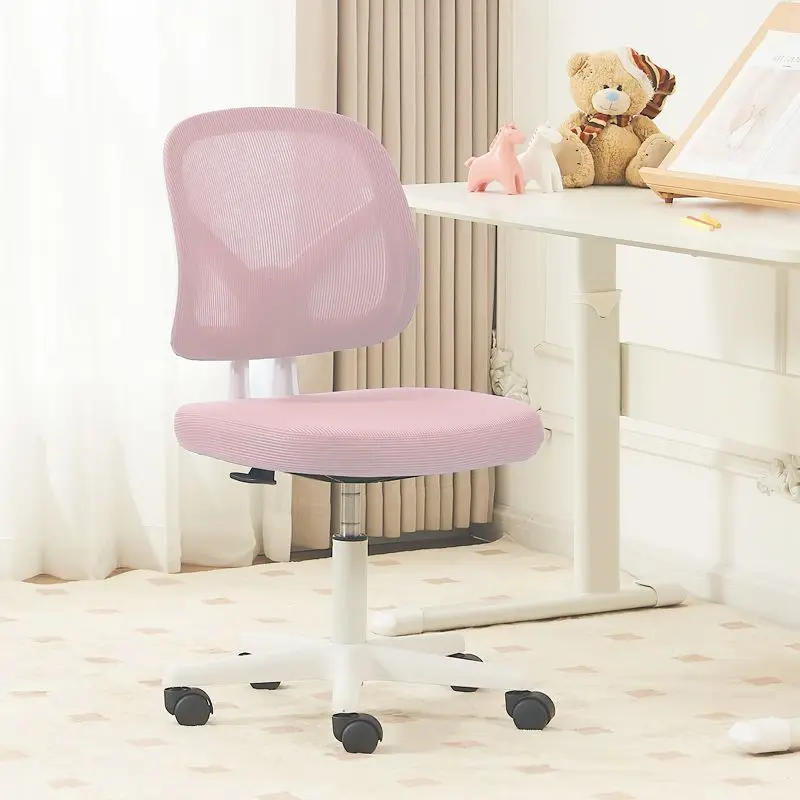 Non-Skid Office Chair, Ergonomic Study Seat, Foldable Kids Stool, Thick Wide Cushion – 360° Rotating for Home Small Space