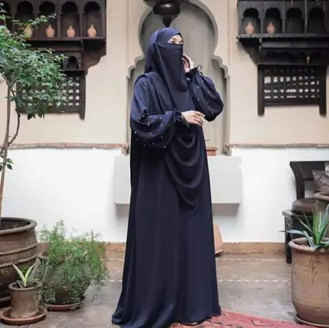 2 조각 세트 Jalabiya기도 의류 여성 라마단 이슬람 의류 두바이 Khimar Hijab Abaya Kaftan Eid Djellaba 이슬람 드레스 가운