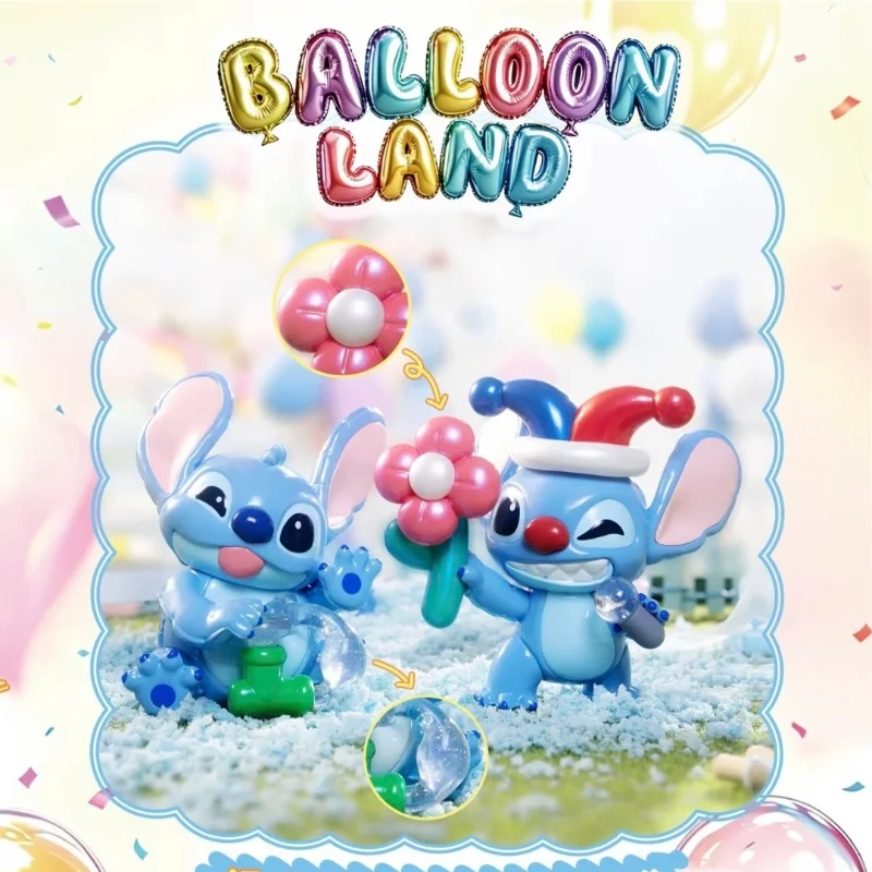 

TOPTOY Disney Stitch Balloon Park Series Blind Box Action Figure Mystery Box Anime Figurine Desk Model Blindbox Surprise Toys
