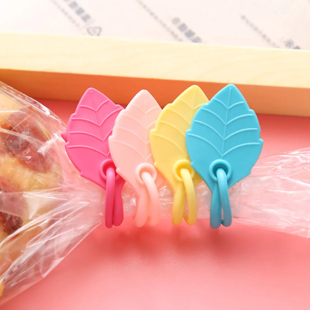 

10 pcs Silicone Sealing Rope Reusable Food Bag Clips Moisture Proof Insulated Cable Earphone Organizer Random Color Mix