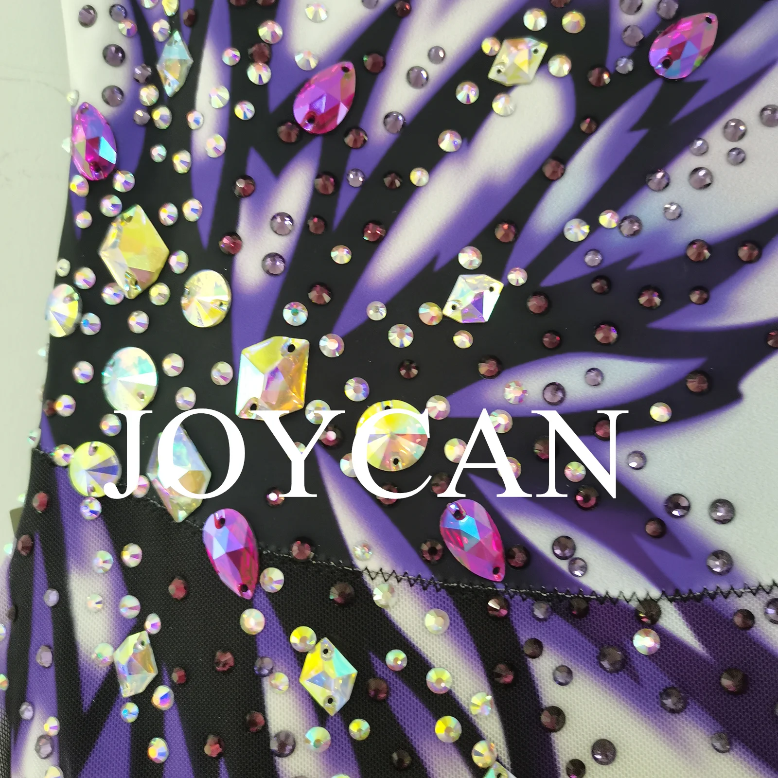 JoyCan Rhthmic Mallas de gimnasia Niñas Mujeres Spandex Ropa de baile elegante para competición