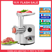 BioloMix Meat Grinder Heavy Duty 3000W Max Powerful Electric Home Sausage Stuffer Food Processor