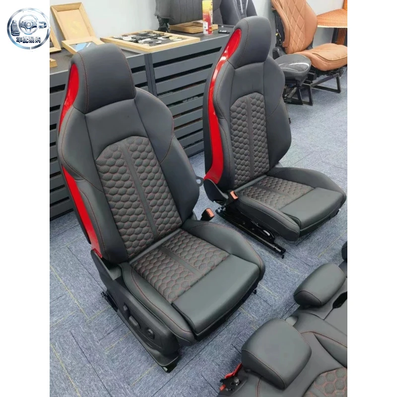 Wholesale New Customized Luxury Leather Interior Accessories Electric Car Racing Sport Seat Suitable for Audi RS6 RS7