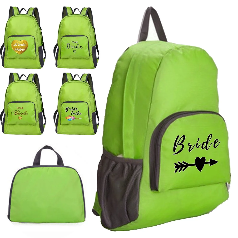 

New Bride Printed Folding Hiking Bag Ultra-light Outdoor Cycling Travel Backpack Portable Folding Backpack