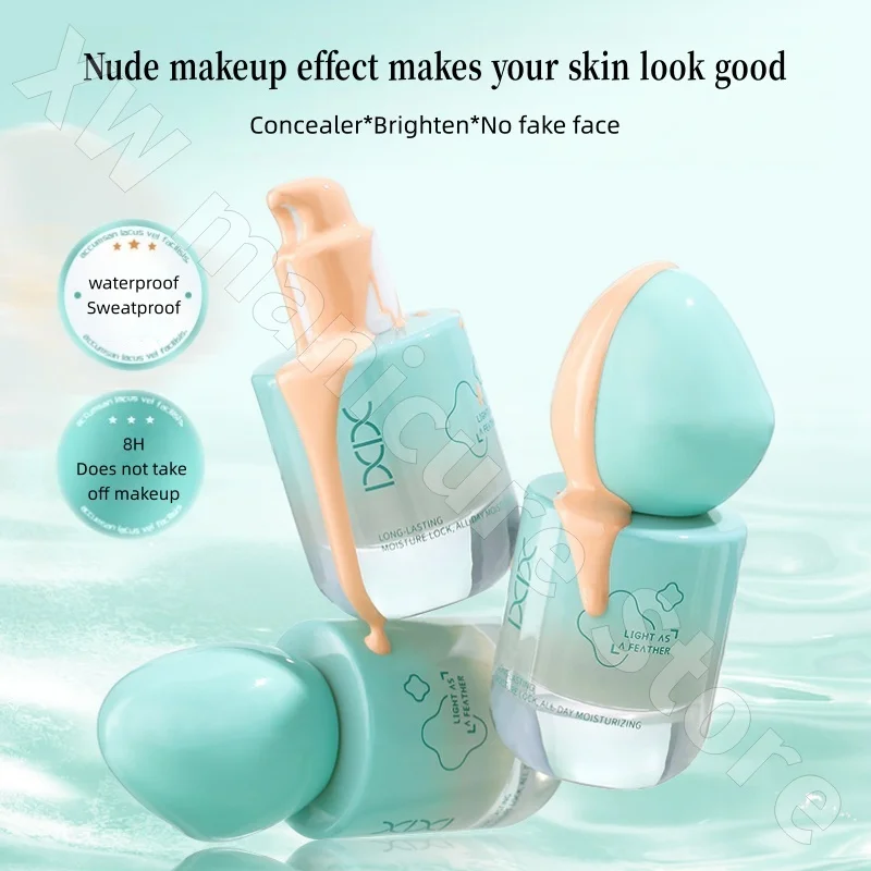 كريم أساس سائل مطحون بدقة من Xixi Original Soft Mist، خافي عيوب طبيعي وخفيف الوزن، 30 مل