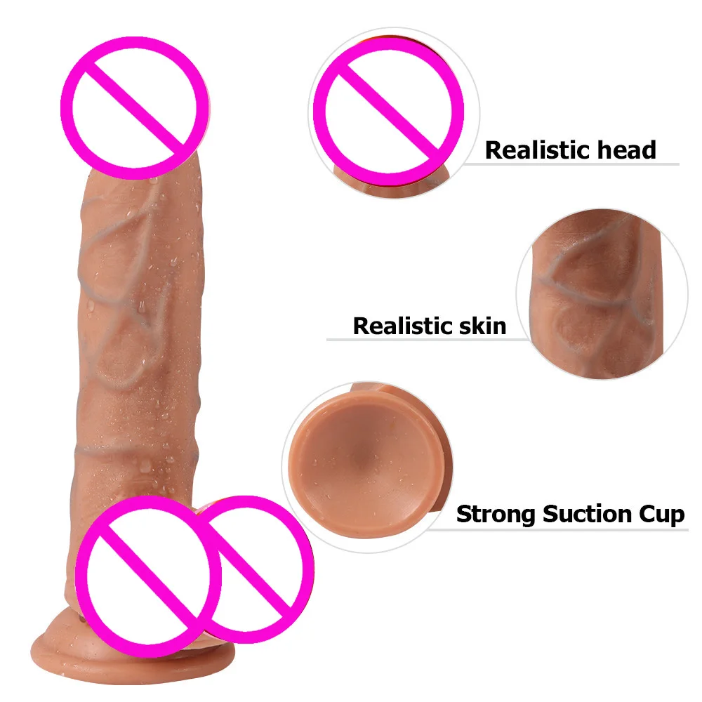 Large Size Artificial PVC Penis Huge With Strong Suction Cup Big Soft Plastic Dildo For Women Adult Sex Toys