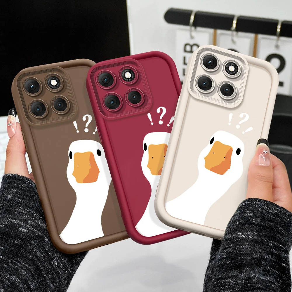 Funda de teléfono Crooked Duck para Motorola G86 G85 G84 G75 G60 G56 G54 G53 G52 G35 G34 G32 G30 G24 G22 G15 4G 5G, funda suave con diseño de escalera