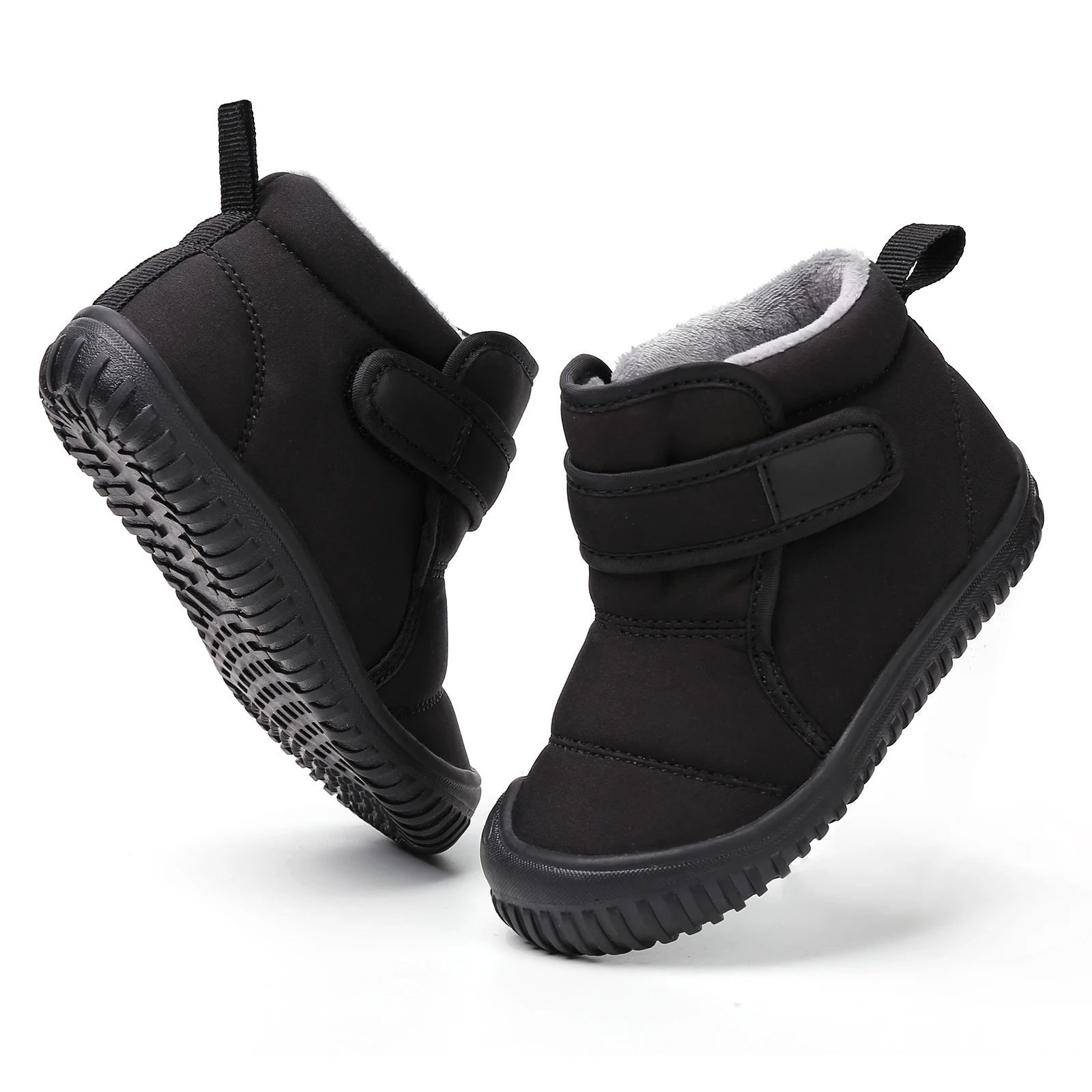 Neue 2024 Kinder Schnee Stiefel Mädchen Knöchel Winter Stiefel Warme Plüsch Jungen Pelz Schuhe Kinder Plattform Stiefel Größe 20-28 – Detail 3