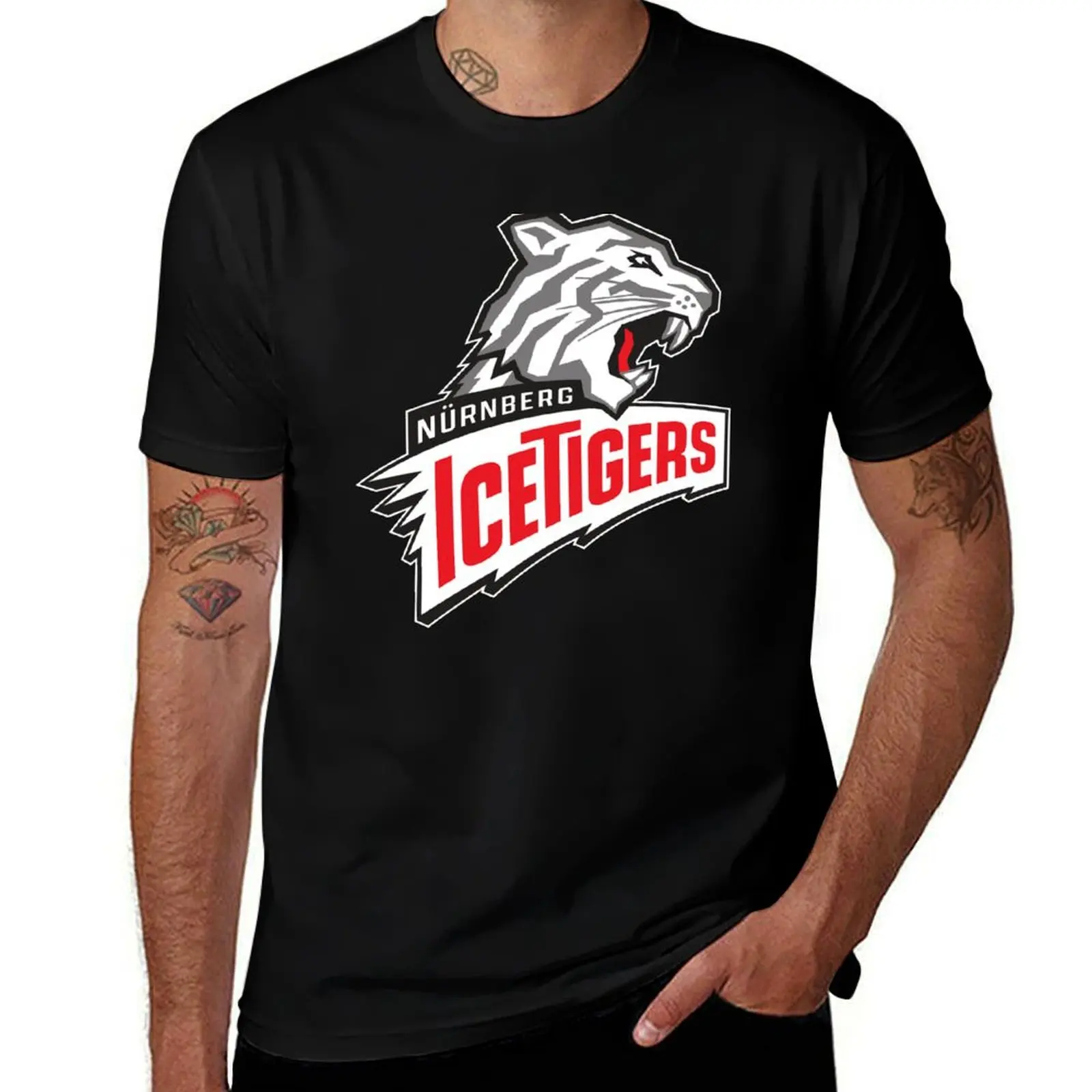 

Nurnberg Ice Tigers T-Shirt street wear cotton graphic tees essential t shirt shirts graphic tees t shirt men