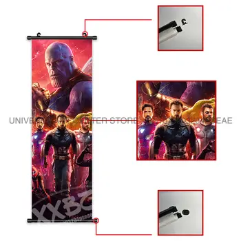 漫威海報 復仇者聯盟電影家居裝飾 美國隊長牆畫 鋼鐵人掛畫 雷神捲軸畫 綠巨人壁畫 8 最佳銷售 漫威傳奇薩諾斯 - №7