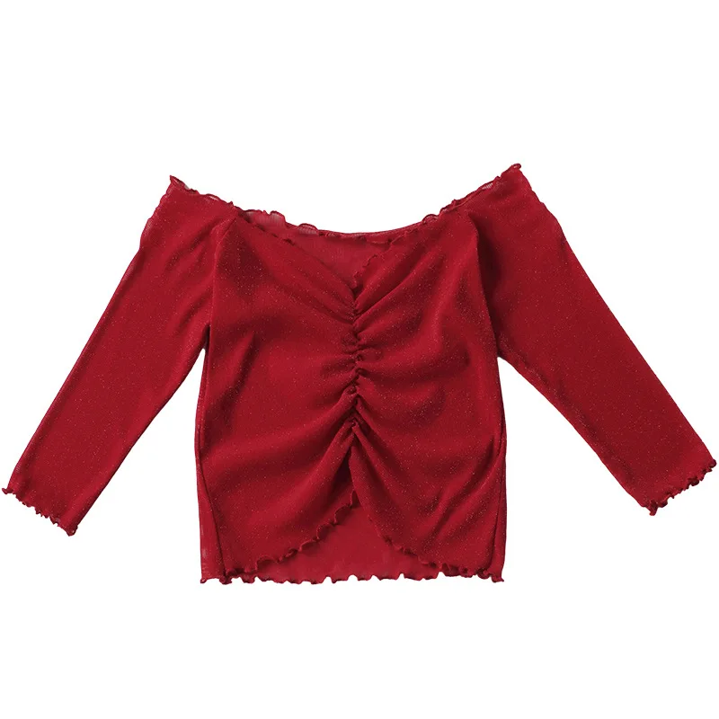 Customized Belly Dance Costumes Sexy Silver Wire Mesh Top Practice Clothes Beginner and Adult Tops