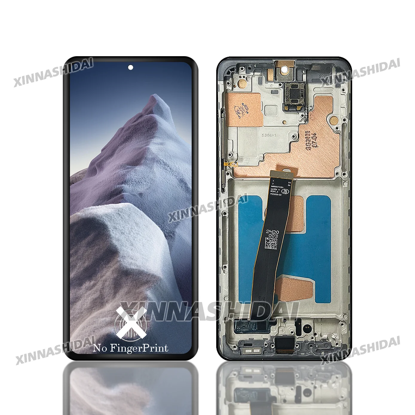 Tested 100%  TFT For Samsung Galaxy S20 Ultra LCD For S20 Ultra LCD Display Touch Screen Digitizer Assembly G988U Frame Parts