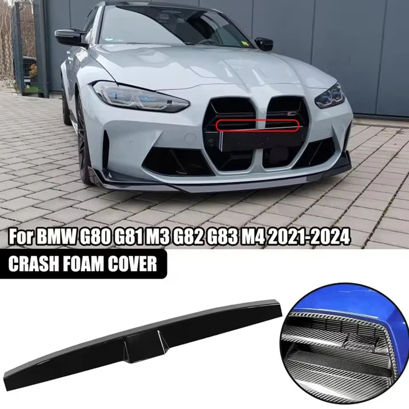 

Front Bumper Foam Cover Front Bumper Crash Foam Cover Trim Grille for G80 G81 M3 G82 G83 2021-2024 Glossy Black