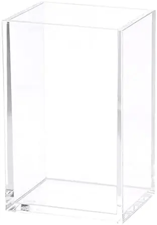 

Clear Acrylic Pencil Pen Holder Cup, Clear Makeup Brush Holder, Acrylic Desk Accessories, Stationery Organizer For Office