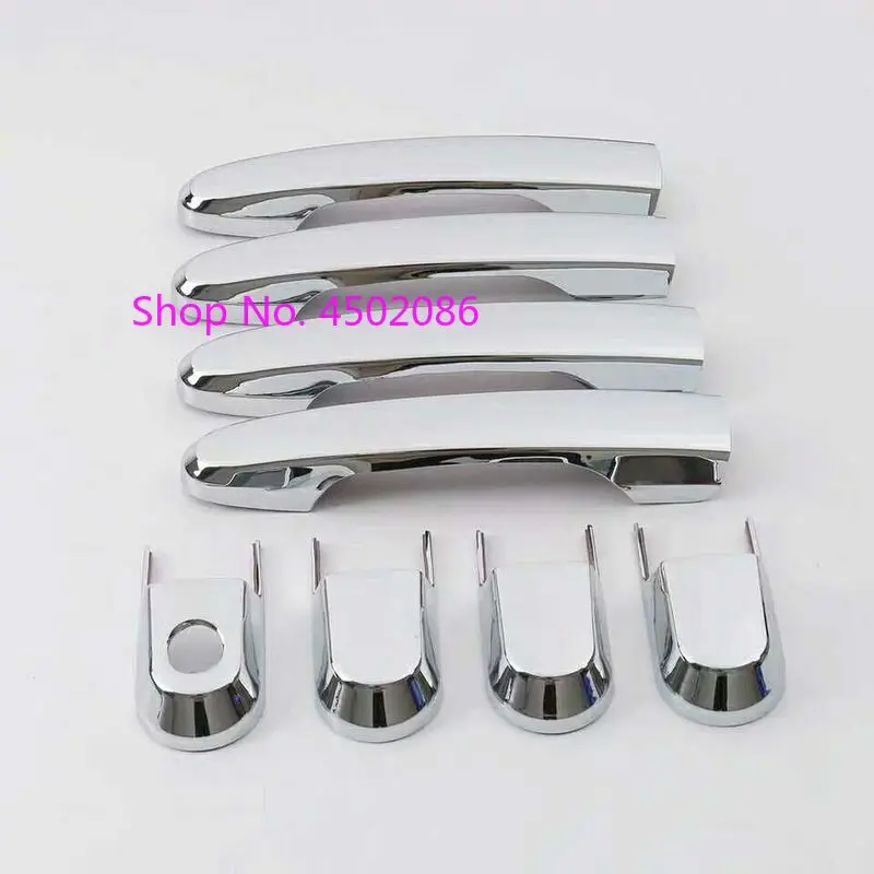 ACCESSORIES FIT FOR 2005 2006 2007 2008 2009 HYUNDAI TUCSON CHROME DOOR HANDLE CATCH COVER TRIM MOLDING CAP