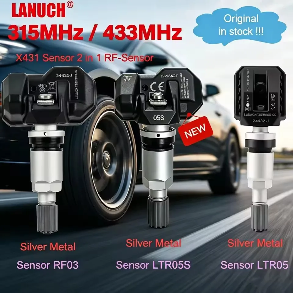 Launch RF Sensor X431 LTR-03 RF05 315/433MHZ 2in1 Car Tpms Tire Pressure Sensor Repair Program with LAUNCH CRT5011E I-TPMS Tool