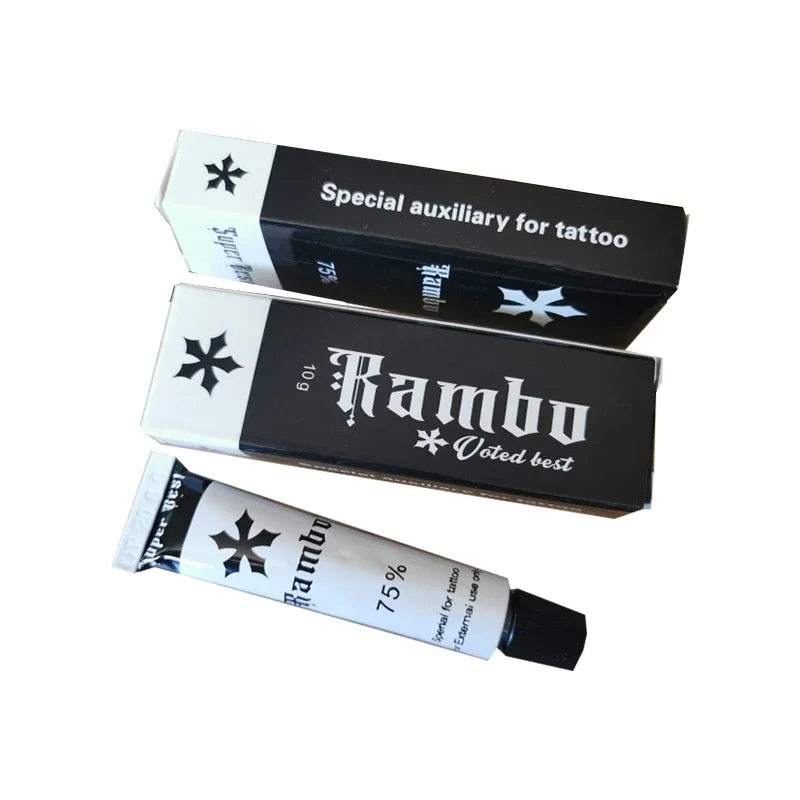 New High-Quality 75% Rambo Tattoo Cream Before Permanent Makeup Microblading Eyebrow Lips Body Skin 10g