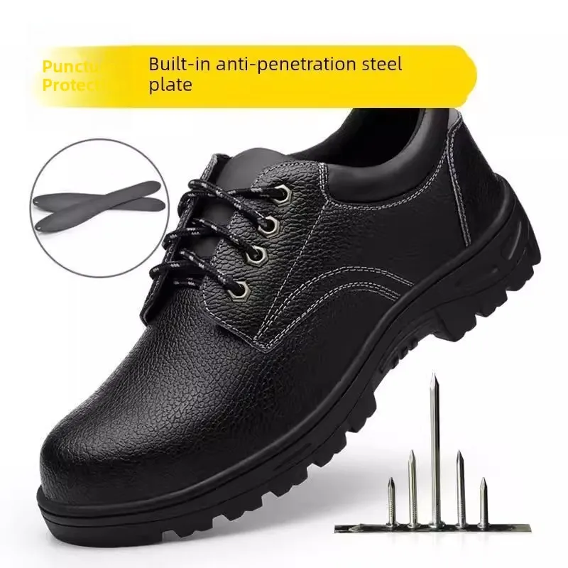 Men's Se Work oes Anti-impact Puncture Resistant Lightweight Breathable Steel Toe Steel Plate Construction Site Labor P...