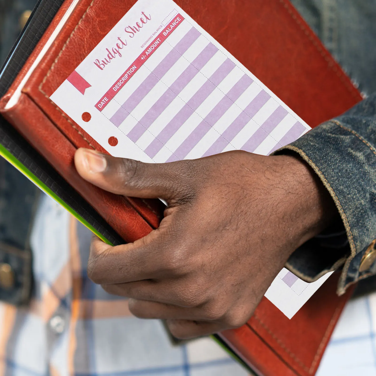 

36 листов бланков для учета расходов с отверстиями, портативный органайзер для денег, надежный инструмент для финансового планирования и бюджетирования