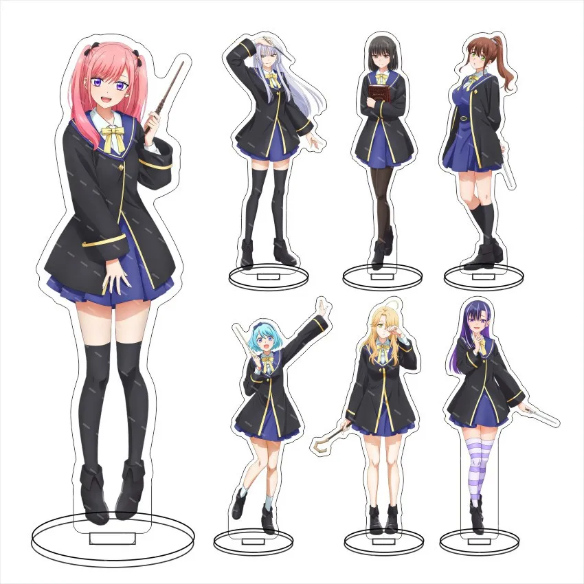 

The Classroom of a Black Cat and a Witch Standee Anime Stand Model Plate Decoration Desk Figure Display Friends Prime Products
