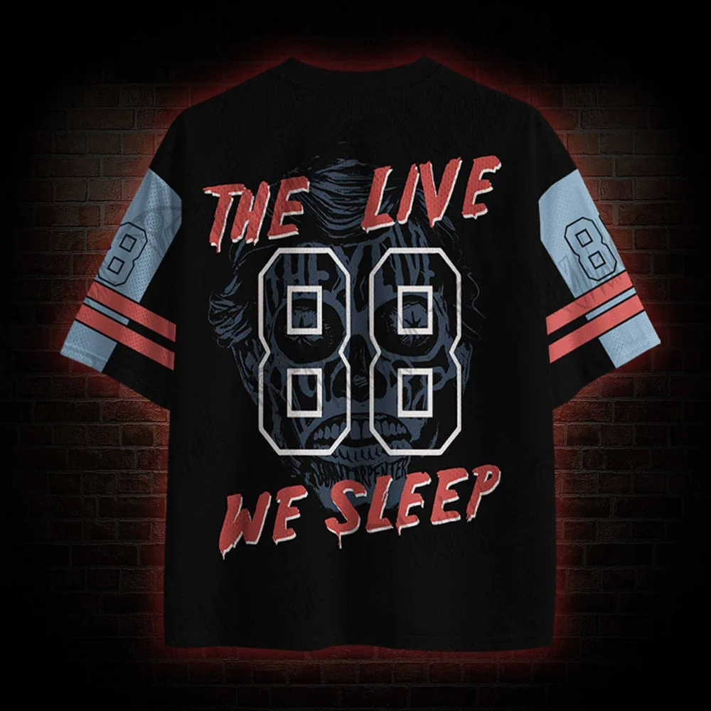 Hot Selling Products, Terrifying Dark Series Clothing, Fashionable Men's Short Sleeves Suitable for Sports and Fitness, Bicycles image 2