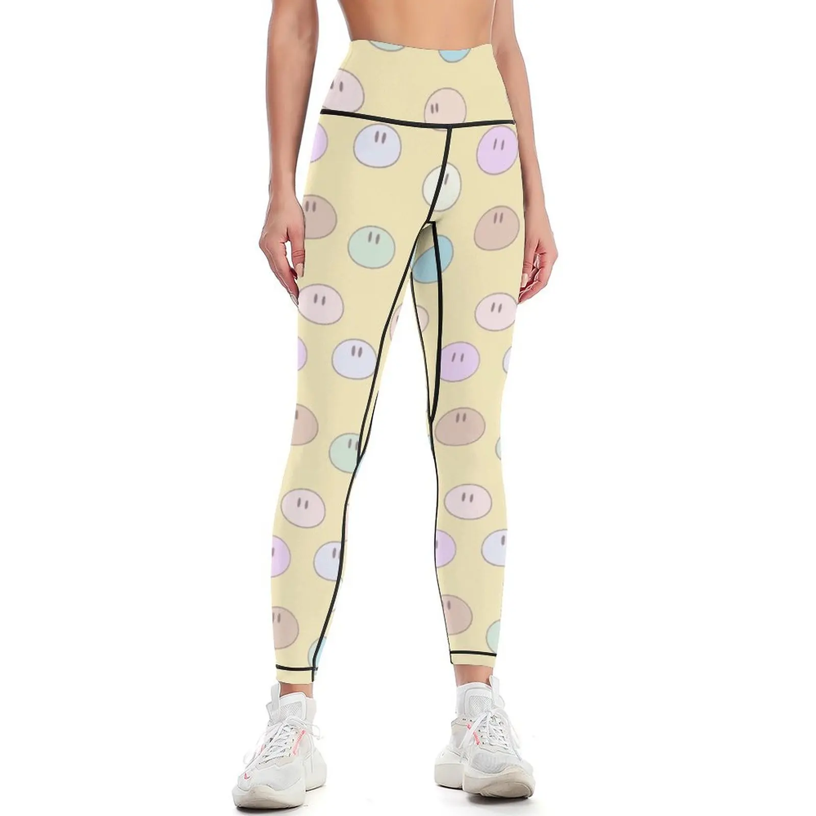 Dango Daikazoku Leggings para mulheres, Push Up Fitness Vestuário