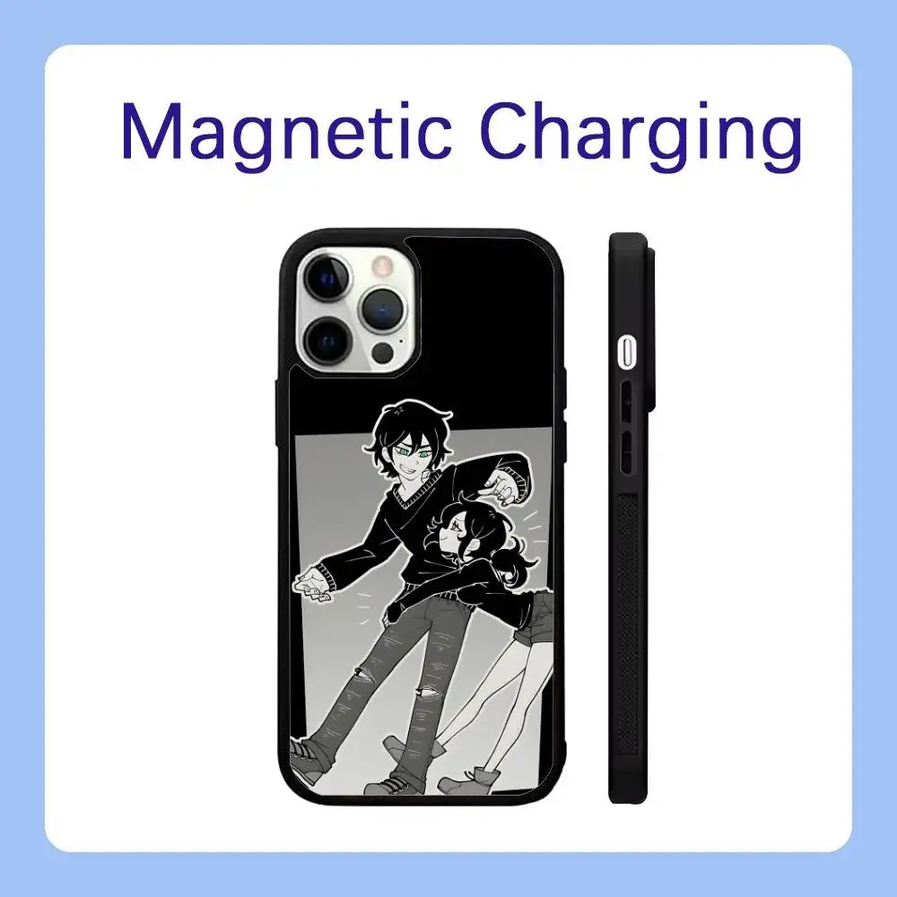 Чехол для телефона «Трана Энди и Лейли» для iPhone 17,16,15,14,13,12,11, Pro, Max, Plus, Air, Mini, SE Magsafe с беспроводной зарядкой