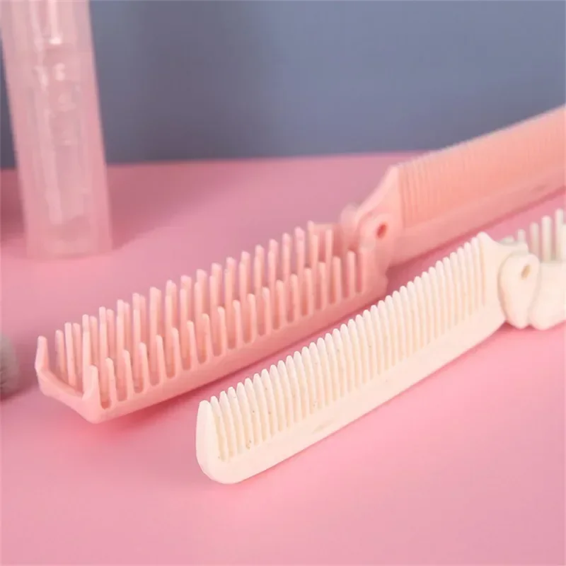 1Pcs Double Headed Foldable Hair Comb Anti-static Portable Travel Hair Comb Pocket Folding Hair Brush Hairdress Styling Tool