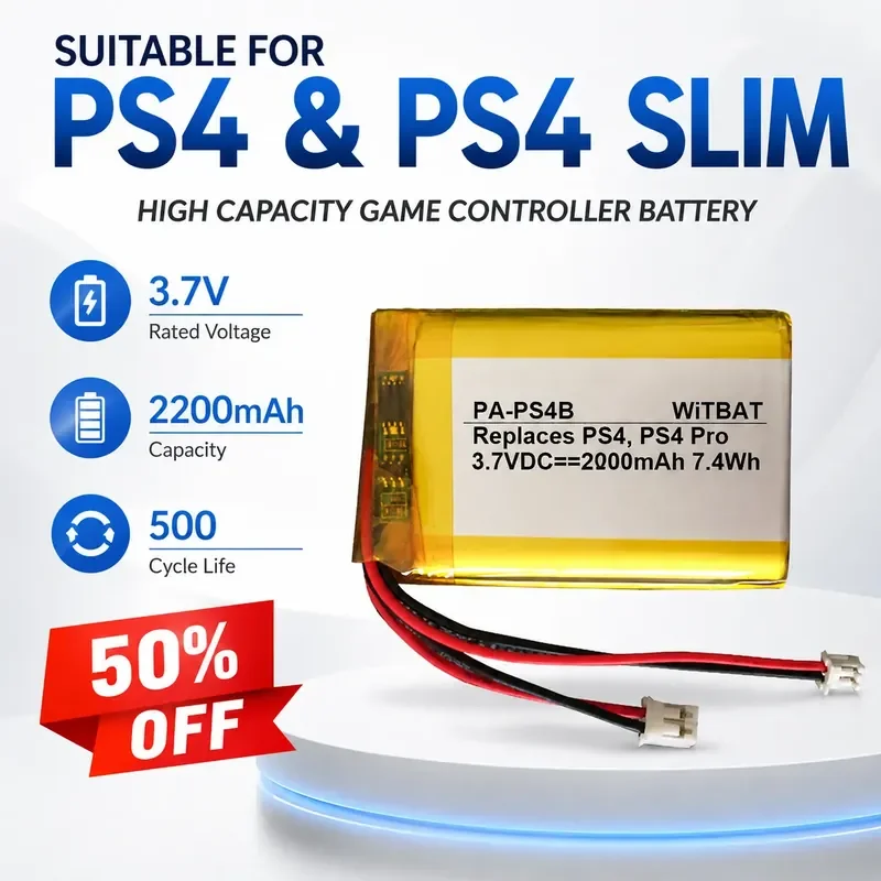 For PS4 and PS4 Slim Universal High Capacity Gamepad Battery LIP1522