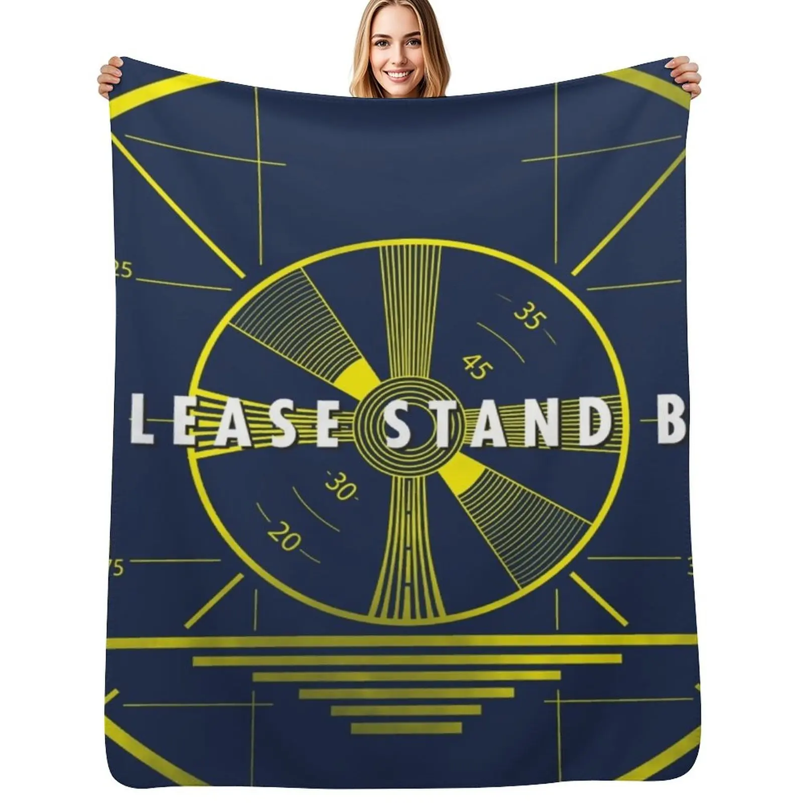

Please Stand By Throw Blanket Cozy Warm Blanket for Bed Room Decor