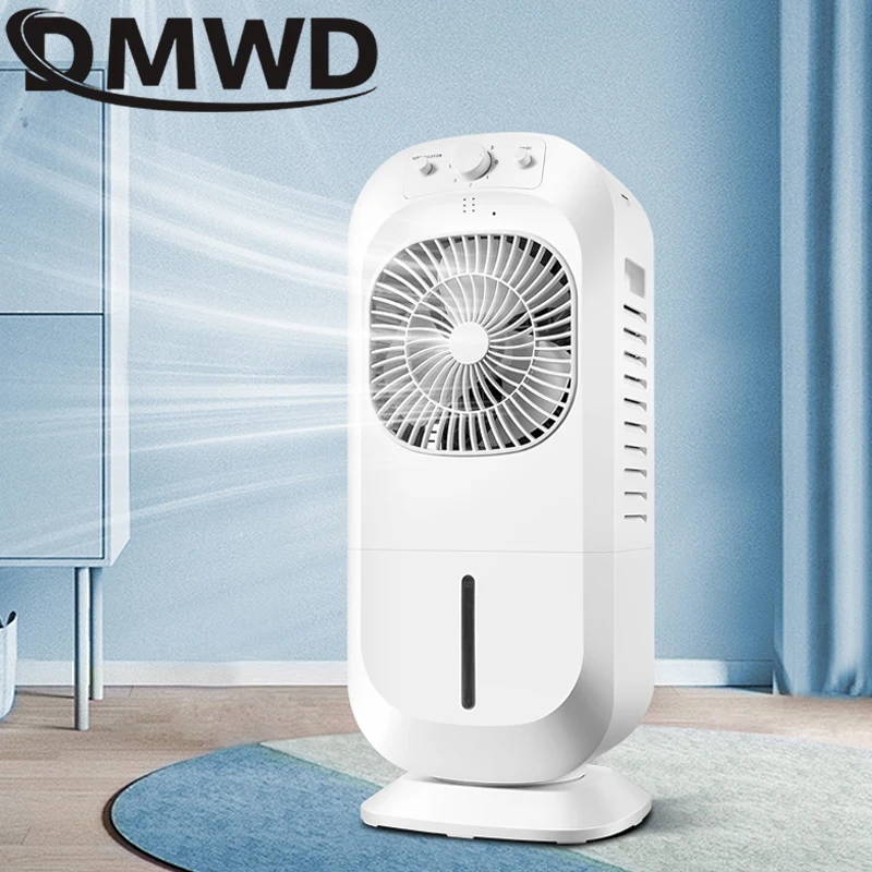 DMWD Electric Cooling Fan Water-cooled Air Conditioning Fan Floor Stand Type Humidifier Cooler  Remote Timer Ventilator Fan 220V