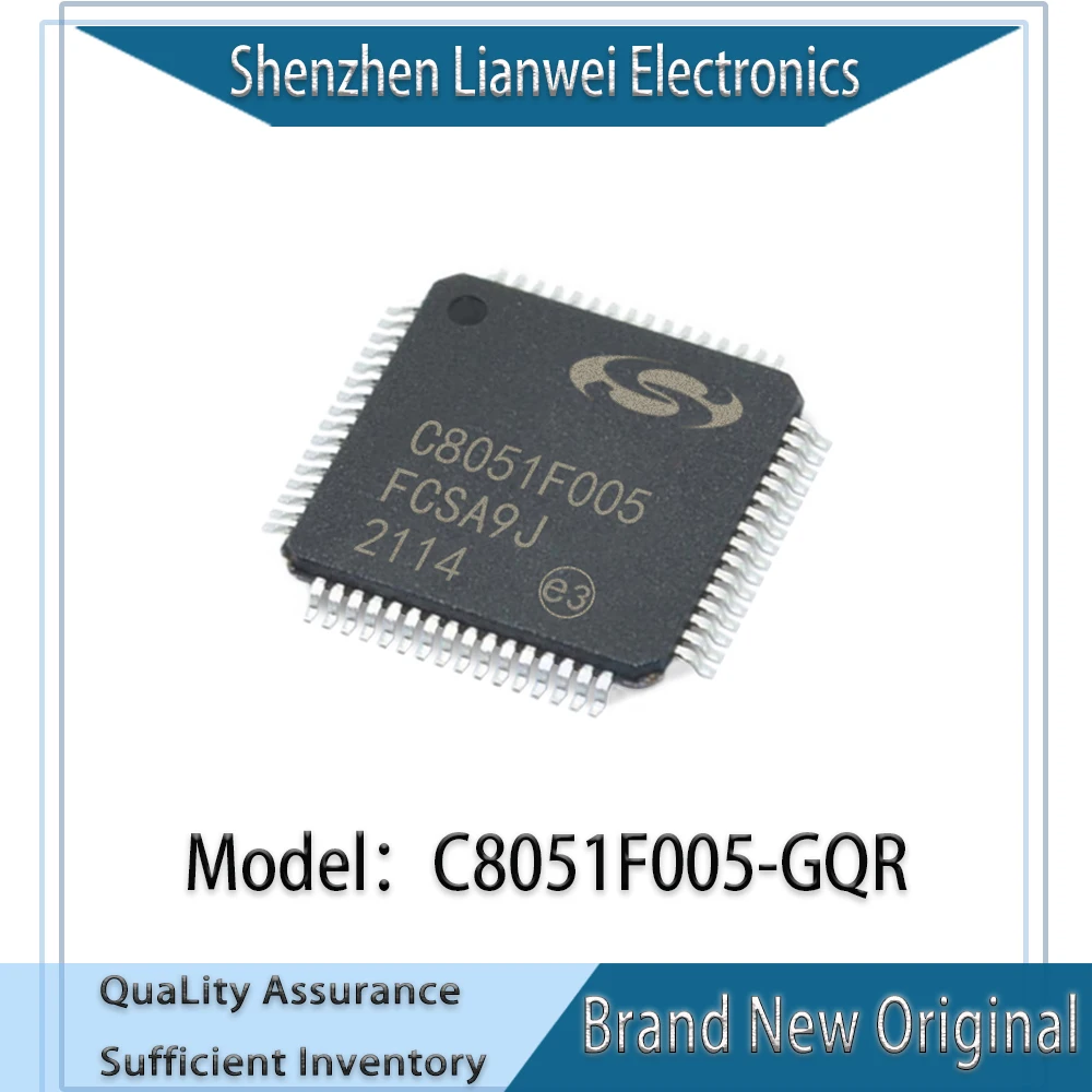 100% New Original C8051F005 C8051F005-GQR IC MCU Chipset TQFP-64