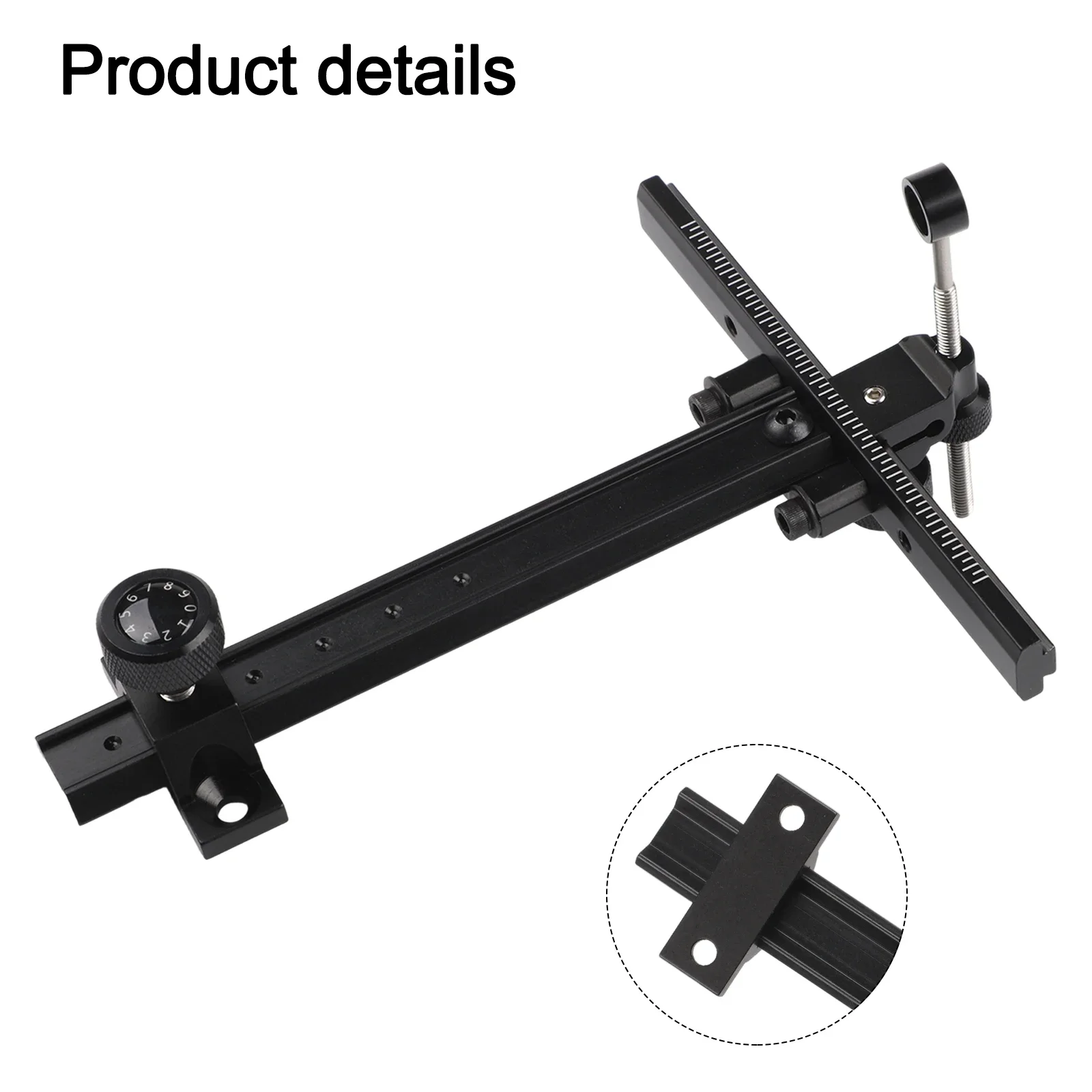 T-Type Recurve Sight Built with Aluminum Alloy Components and Clear Scale for Improved Shot Grouping and Focus Control